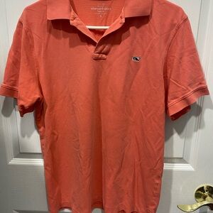Vineyard Vines Men's Polo in Vibrant Coral